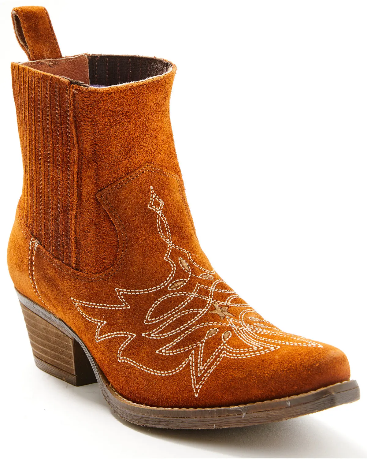 Wildfire Suede Western Booties - Snip Toe
