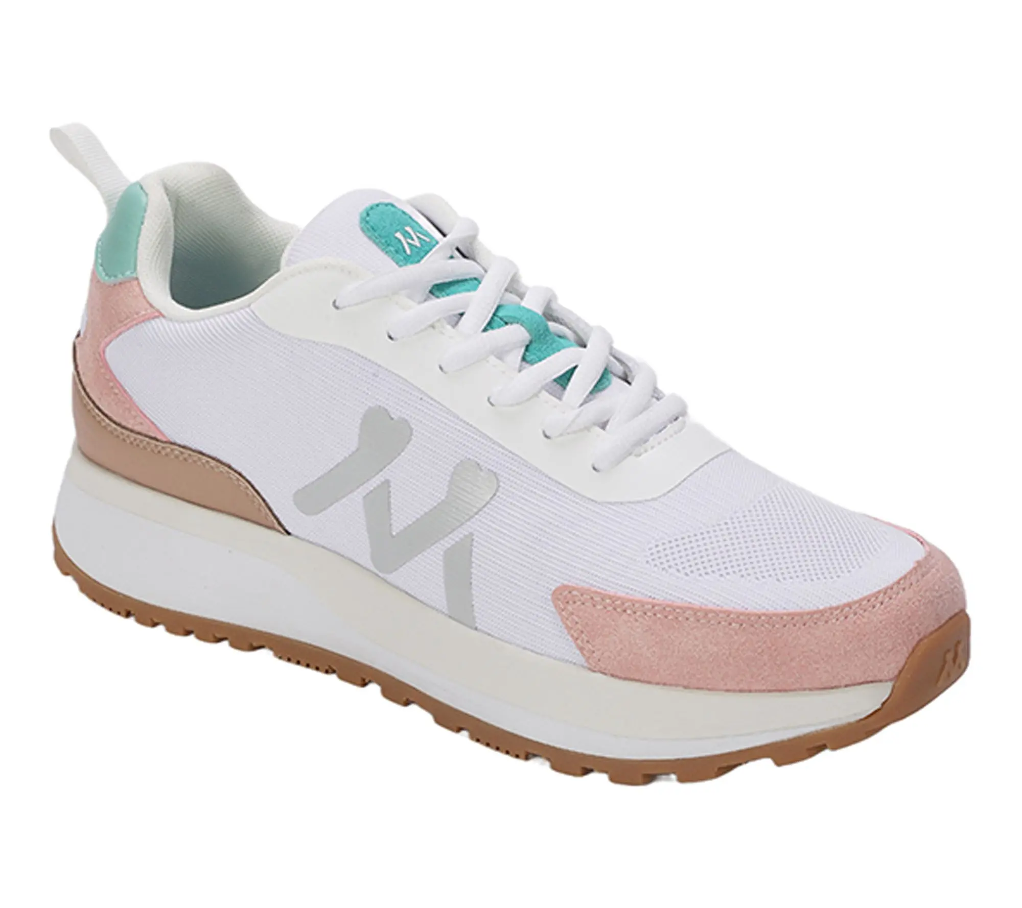 Mykos Knit and Suede Lace-Up Sneaker - Tori