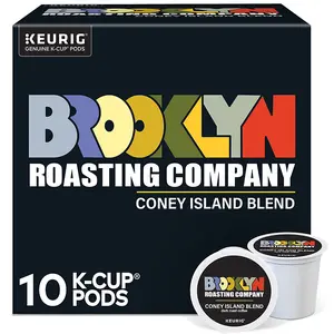 Brooklyn Roasting Company Coney Island Blend Coffee - Bold and Colorful Keurig K-Cup Pods