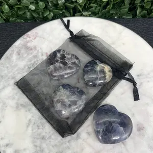 Iolite with Sunstone Heart