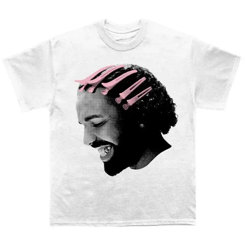Menswear Classic Casual Unisex Drake Graphic Tshirt - 100% Cotton Fabric Short-Sleeve Round-Neck Printed Top, Gift for Music Fans, Digital Print, Fades-Resistant, Classic Fit, T-Shirt, Yes, Streetwear, Shortsleeve, All Seasons, Machine Wash
