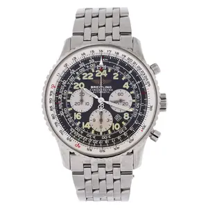Pre-owned Breitling Navitimer Cosmonaute Chronograph Automatic Watch Stainless Steel 42 by Rebag