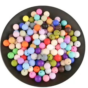 x25 pcs of 15mm silcon random color mix. washable with soap and water ready for and diy project from pens to jewelry of all kinds.