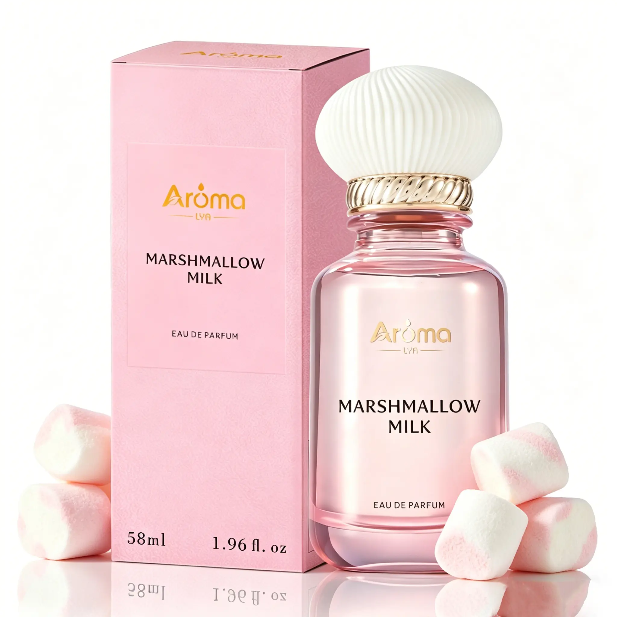Marshmallow Milk Eau De Parfum 58ml (1.96 oz) – Daily Women’s Perfume, Long Lasting Luxury Fragrance, Premium Gift