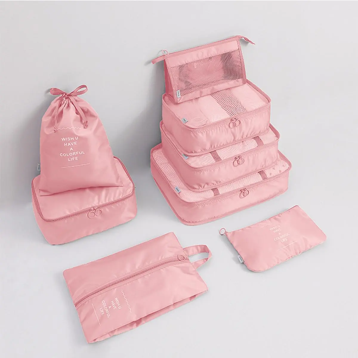 Travel Storage Bag Set, 8pcs/set Portable Lightweight Packing Cubes ...