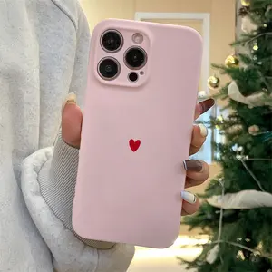 Eye-Catching Heart-Shaped Tpu Anti-Drop Phone Case for iPhone 6/7/8/x/XS/XR/XS Max/11/12/13/14/15/16 Pro Max, Perfect Gift for Women
