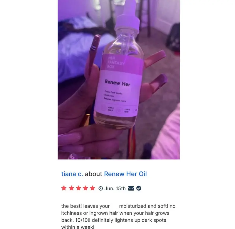 Renew Her Oil For Hydrated, Yummy, Glowing Skin 1