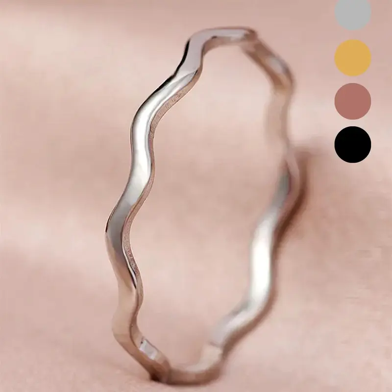 Simple Plain Color Copper Ring, Fashion Accessories for Women, Casual Jewelry for Party, Daily Decor, Trendy All-match & Exquisite Jewelry for Gift, Stackable Rings, Stackable Finger Rings, Metal Rings