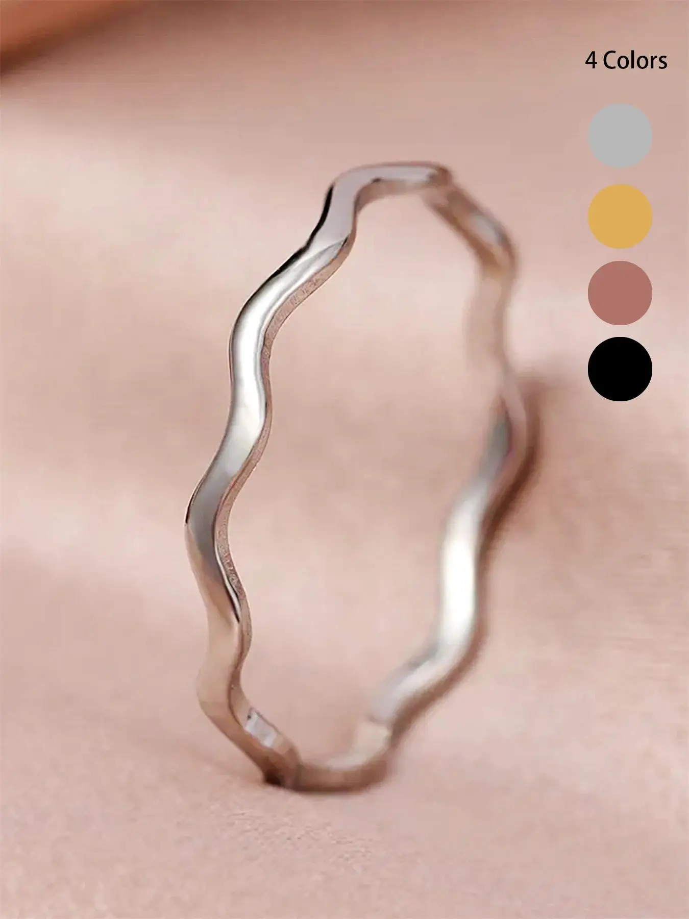 Simple Plain Color Copper Ring, Fashion Accessories for Women, Casual Jewelry for Party, Daily Decor, Trendy All-match & Exquisite Jewelry for Gift