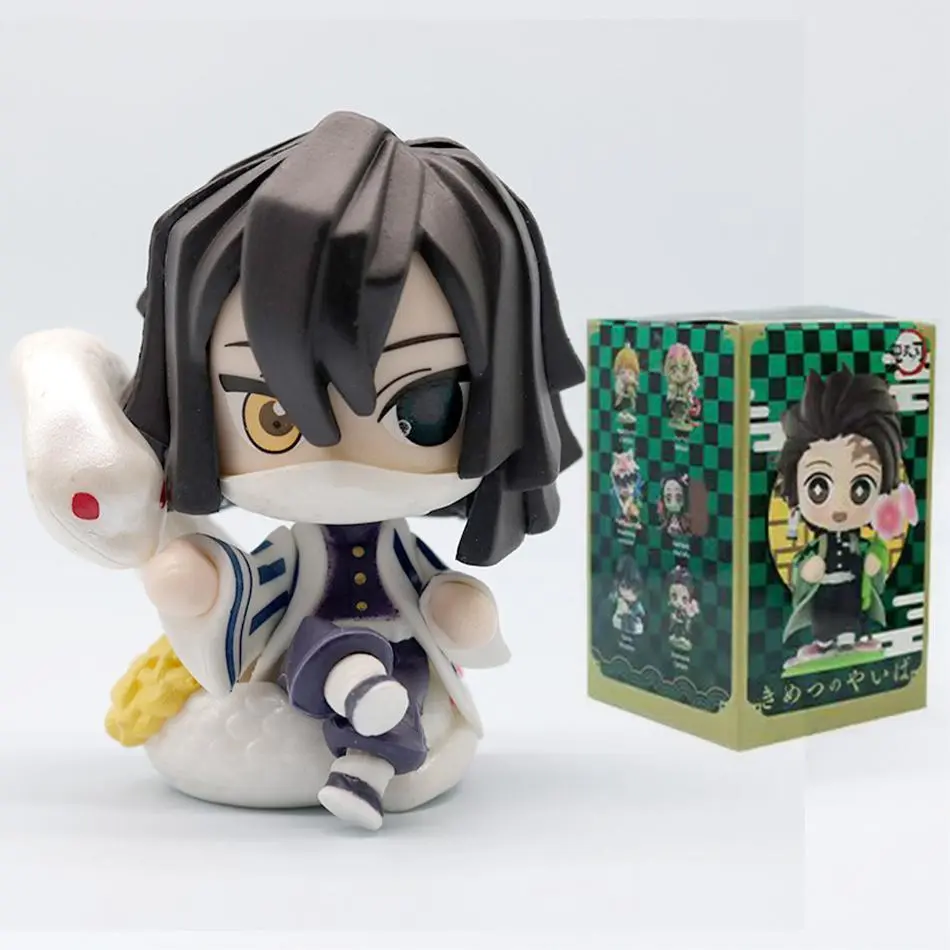 Demon Slayer Tanjiro Kamado Nezuko anime cartoon figure blind box creative personalized statue model ornament surprise gift box Demon Slayer Tanjiro Kamado Nezuko anime cartoon figure blind box creative personalized statue model ornament surprise gift box