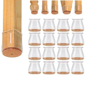 Chair rubber mat protects the floor from scratches and noise, chair foot mat, suitable for wood floors, tiles, daily household items felt slide. Cover  Universal Leg Protectors for Hardwood Floor Fits All Shape Chair Mat