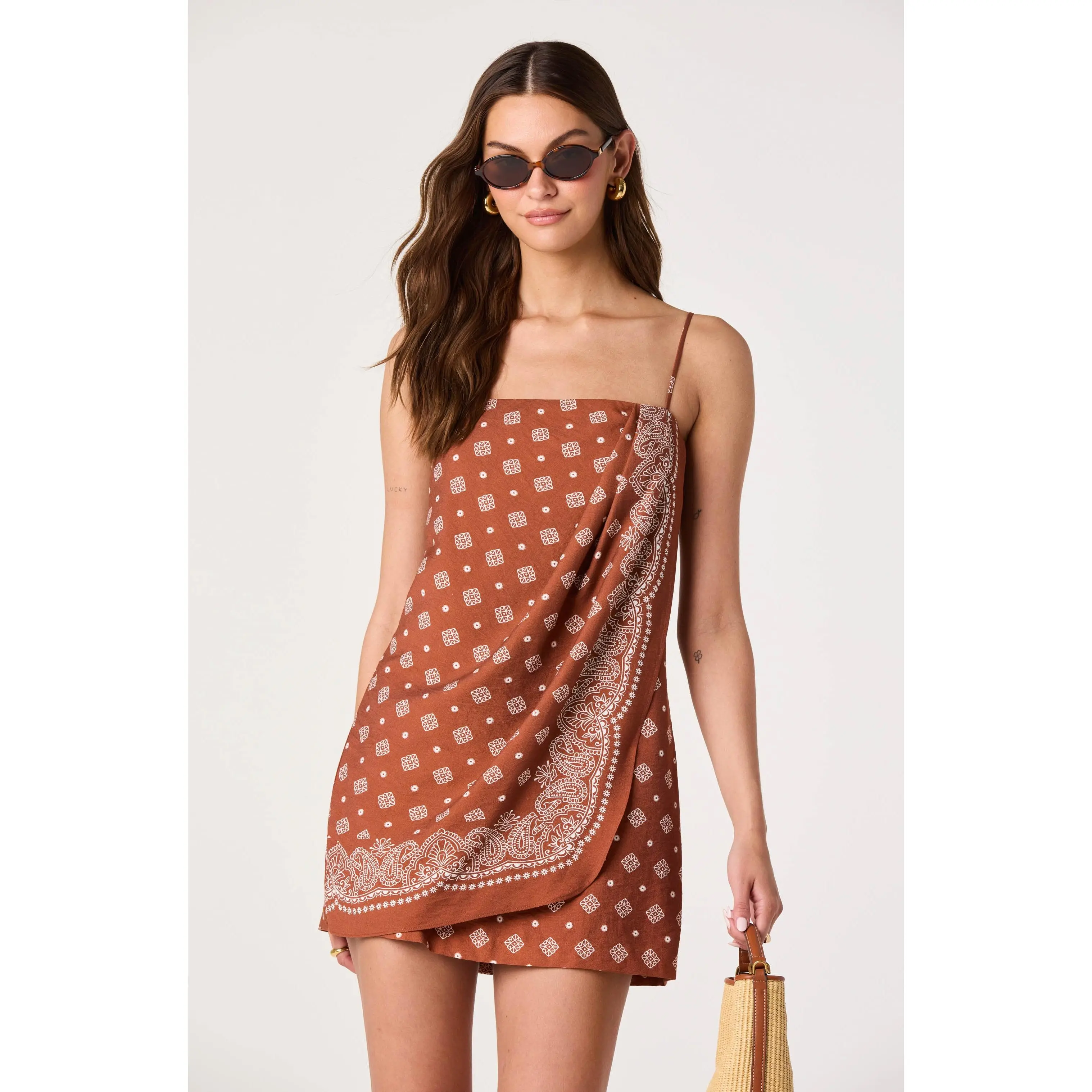 Scarlett Faux Wrap Mini Dress