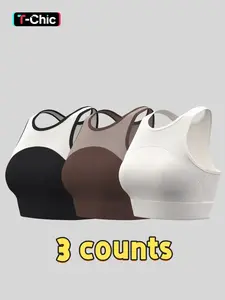 Women's Patchwork Print Colorblock Sports Bra, Breathable Comfortable Sports Bra with Removable Chest Pad, Ladies Sportswear for Indoor Outdoor Wear, Gymclothes