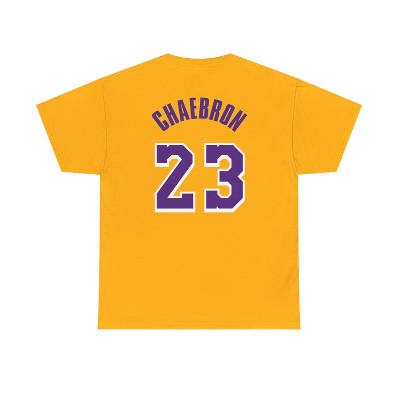 LE SSERAFIM K-POP Unisex Basketball Jersey Cotton Classic Gold Crew Neck Tee T Shirt 23