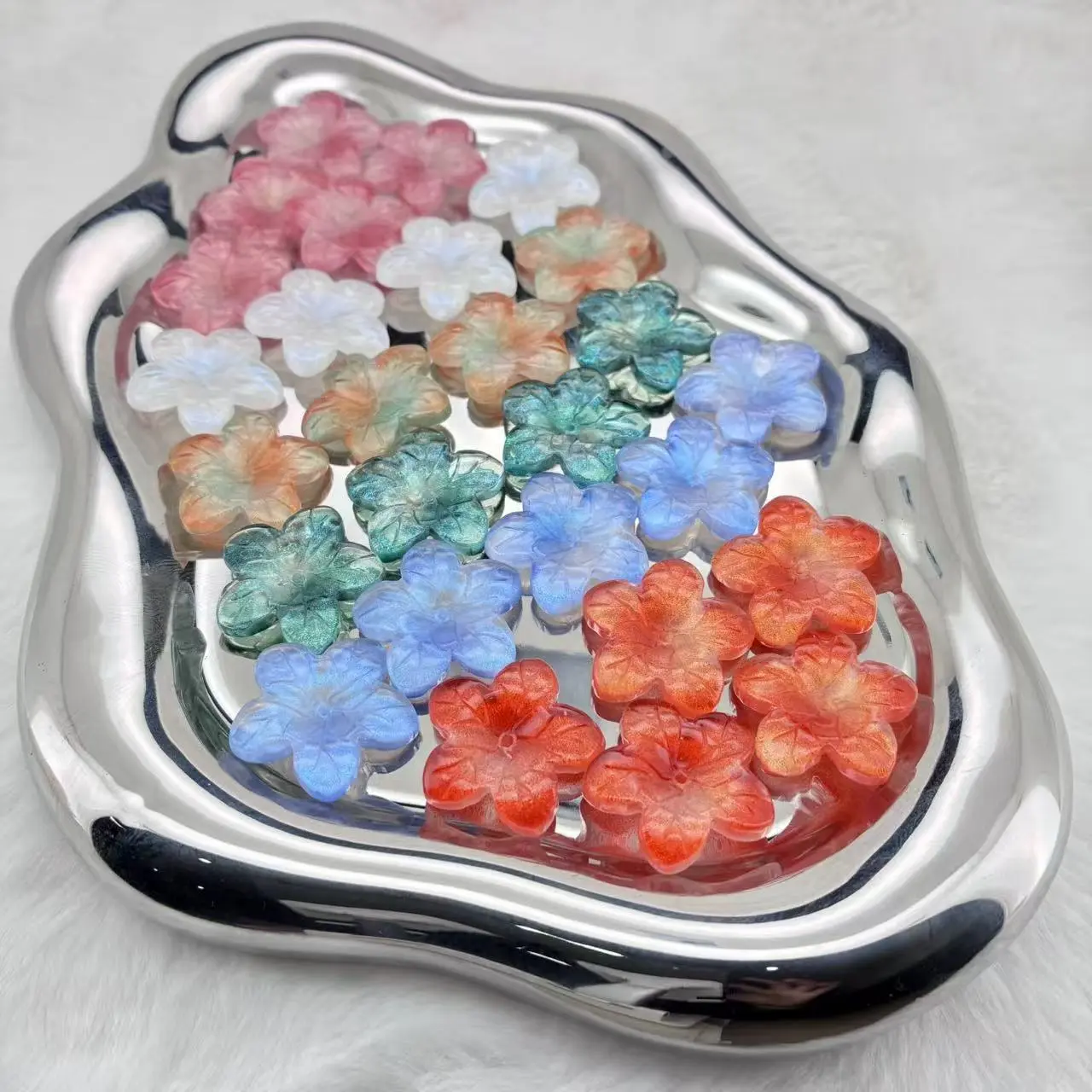 【New Arrival】Artistic Special Shape Glass Beads, 100 Pcs Colorful Blend Bead Mixes for DIY Jewelry Collectibles, Diy Handmade Beads, Charms