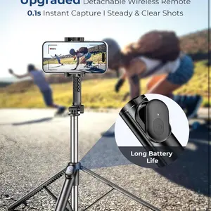 iPhone 13 Pro Max Selfie Tripod - Compact Design for Easy Setup and Easy Use - Cellphone, Smartphone face tracking