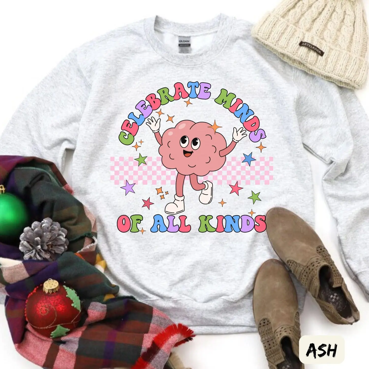 Celebrate Minds of All Kinds SPED Teacher Sweatshirt,  Inclusion Awareness, ADHD, Autism, Equality, Neurodiversity,  Acceptance Sweatshirt B