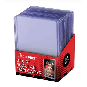 Ultra Pro 3" x 4" Clear Regular Toploaders (25ct) for Standard Size Cards