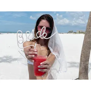 XL Bride + Babe Bachelorette Party Straws