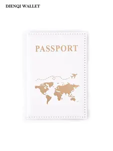 Minimalist Slim Passport Holder, World Pattern Fashion PU Passport Cover, Ticket Protective Credit Card Holder, Travel Wallet, Travel Document Holder, Travel Essentials, Travel Accessories
