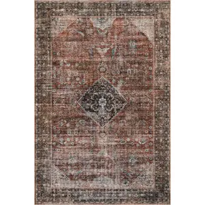 Nuloom Orielle Medallion Traditional Washable Area Rug
