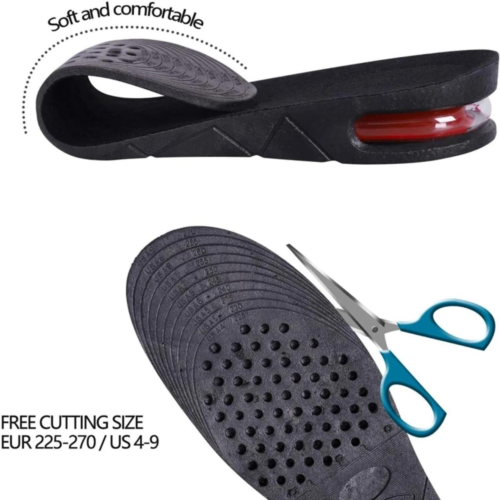 Invisible Height Increase Insoles Unisex Ultra Soft Sole Non-Tiring Leather Shoes Adjustable Height Cushions, Comfortable Footwear Inserts Soft Cushioned Insoles Height Increasing Insoles, Height Lift Insoles, Heightening InsolesGift.
