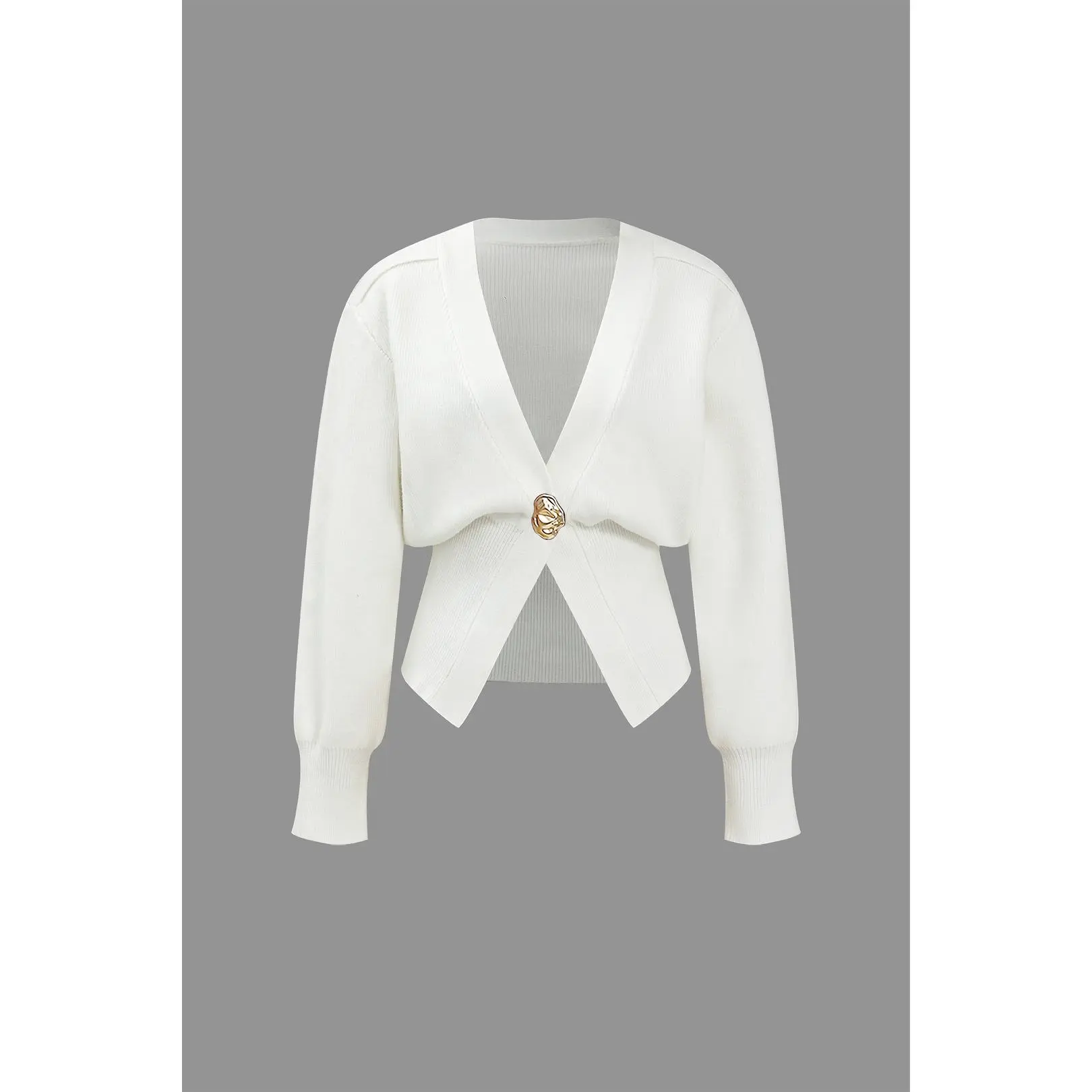 V-Neck Sweater Cardigan