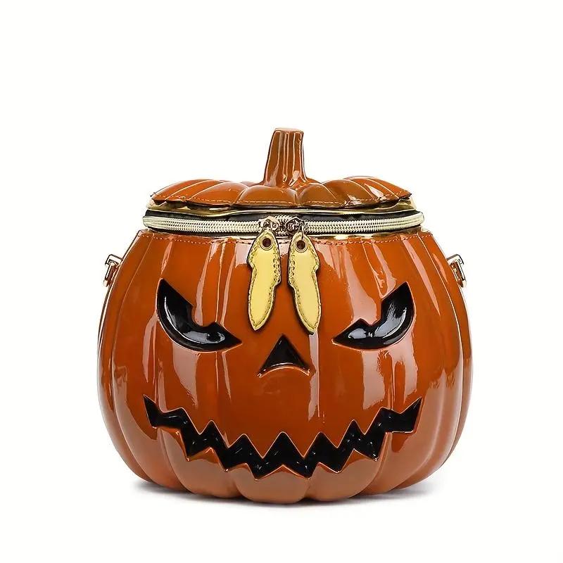 Meixi Fashion 2025 Casual Halloween Bestseller - Unique 3D Pumpkin Head Bag, Women'S Shoulder & Crossbody