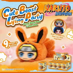 NARUTO Cute Beast Lying Party Blind Box - Cute Collectible Pendant,Kawaii Anime Bag Charm for Backpack, Purse, Keys,Desk Decor,Holiday Gift Mother's Day Gifts Children's Day Gift