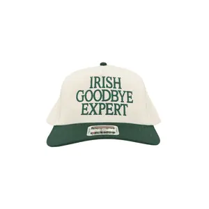 Irish Goodbye Expert Hat Funny Antisocial Cap St. Patrick's Day Gift Unisex Hat for St. Pattys Day Luck Hat Upside Down Hat, Gift Idea, Trendy Hats