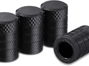 Black Aluminum Tire Valve Caps (4pcs) – Sleek, Universal Fit for Cars, Bikes & More!"  Let me know if you want it more edgy, luxury-focused, or fun!