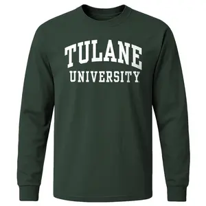 Tulane University Classic Long Sleeve T-Shirt (Hunter Green)