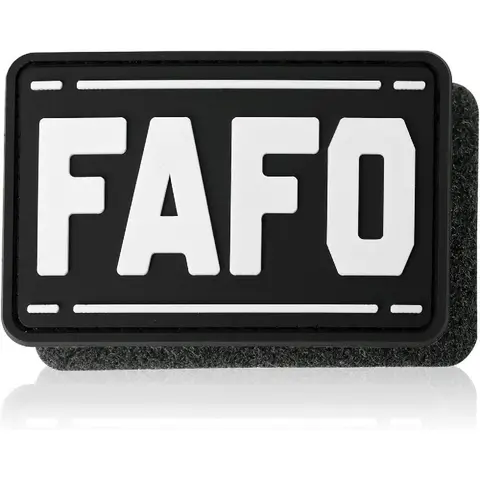 FAFO Pattern Applique Patch, Funny Tactical Patch, Military Morale Hook and Loop Patch for Backpacks, Dog Harnesses, Army Vests, Hats, Helmets