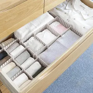40Pcs Adjustable Drawer Dividers 0.1Inch Thickness DIY Grid Dividers Plastic Organizer Separator for Socks Underwear Makeup Cosmetic Clothes tiktokshopspringglowup