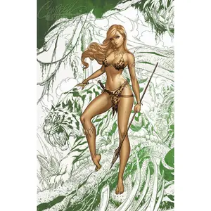 Uncanny X-Men #12 [E] J. Scott Campbell EXCLUSIVE Cover E "Shanna, sketch" (2019)