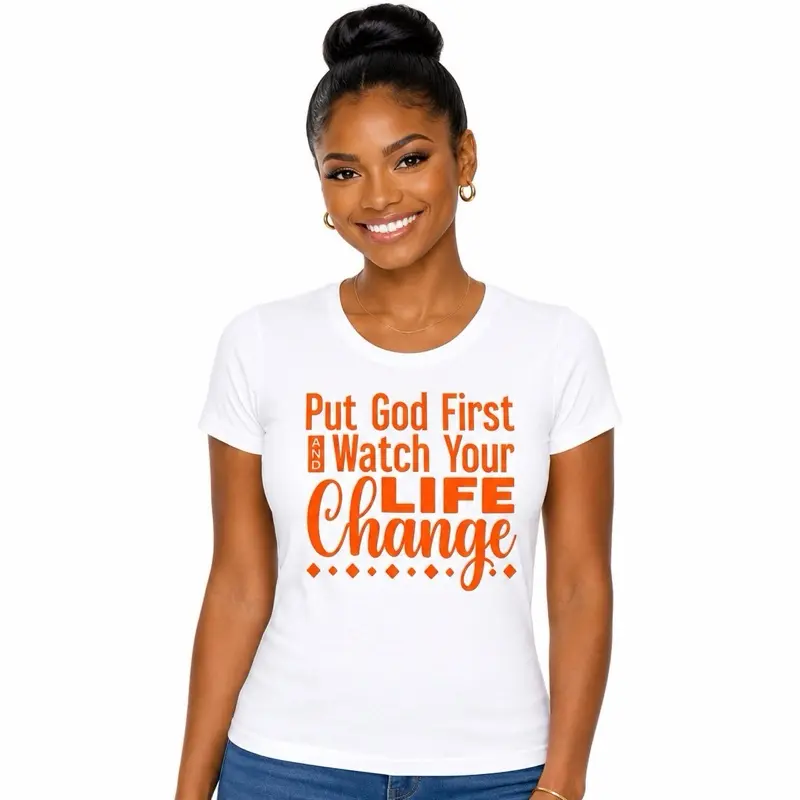 Christian Motivation “Put God First” Screen Print only