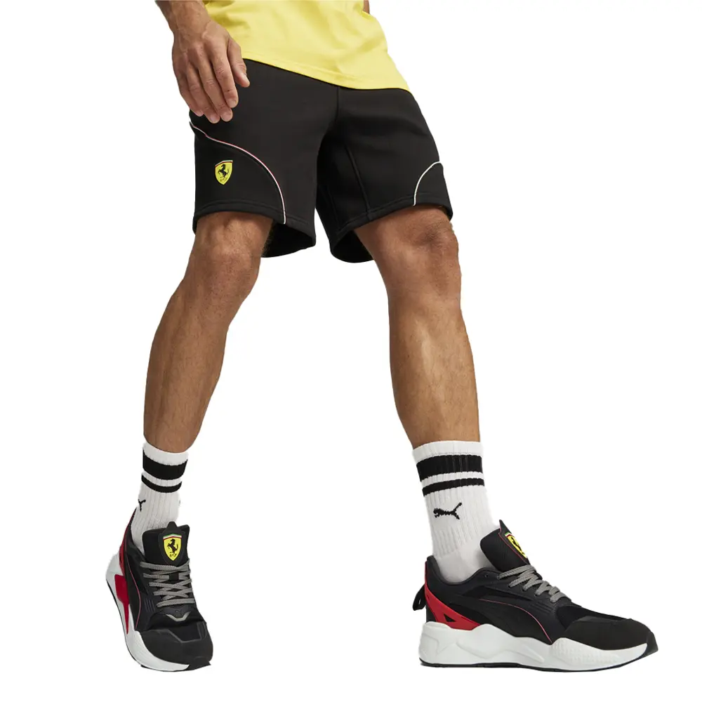 PUMA Mens Scuderia Ferrari Race Motorsport Shorts Casual Bottoms Casual - Black