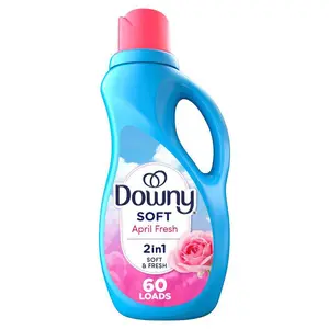 Downy Ultra 44oz April Fresh Fabric Softener Scent Liquid (60 Loads),fabric softener liquid,April Fresh scent,softens clothes,static-free laundry,color protection,helps prevent stretching,fading and fuzz,HE compatible,biodegradable,non-toxic,chlorine free