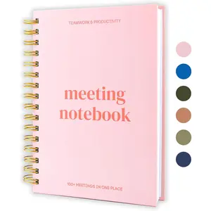 Meeting Notebook for Work Organization – Work Notebook for Productivity – Perfect Work Planner  Business Notebook