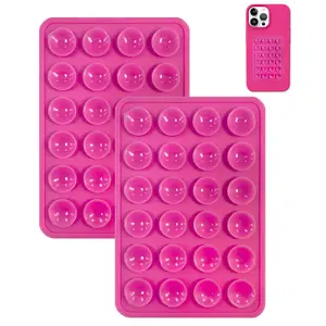 2PCS silicone sucker mobile phone case bracket, anti-skid sucker mobile phone bracket, hands-free mobile phone accessories bracket, for selfie and video, silicone mobile phone bracket viscous silicone sucker mobile phone