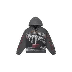 Godspeed Code Red Washed Grey Hoodie