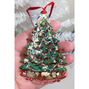 White House Historical Assoc. Tin 3D Christmas Tree Christmas Ornament