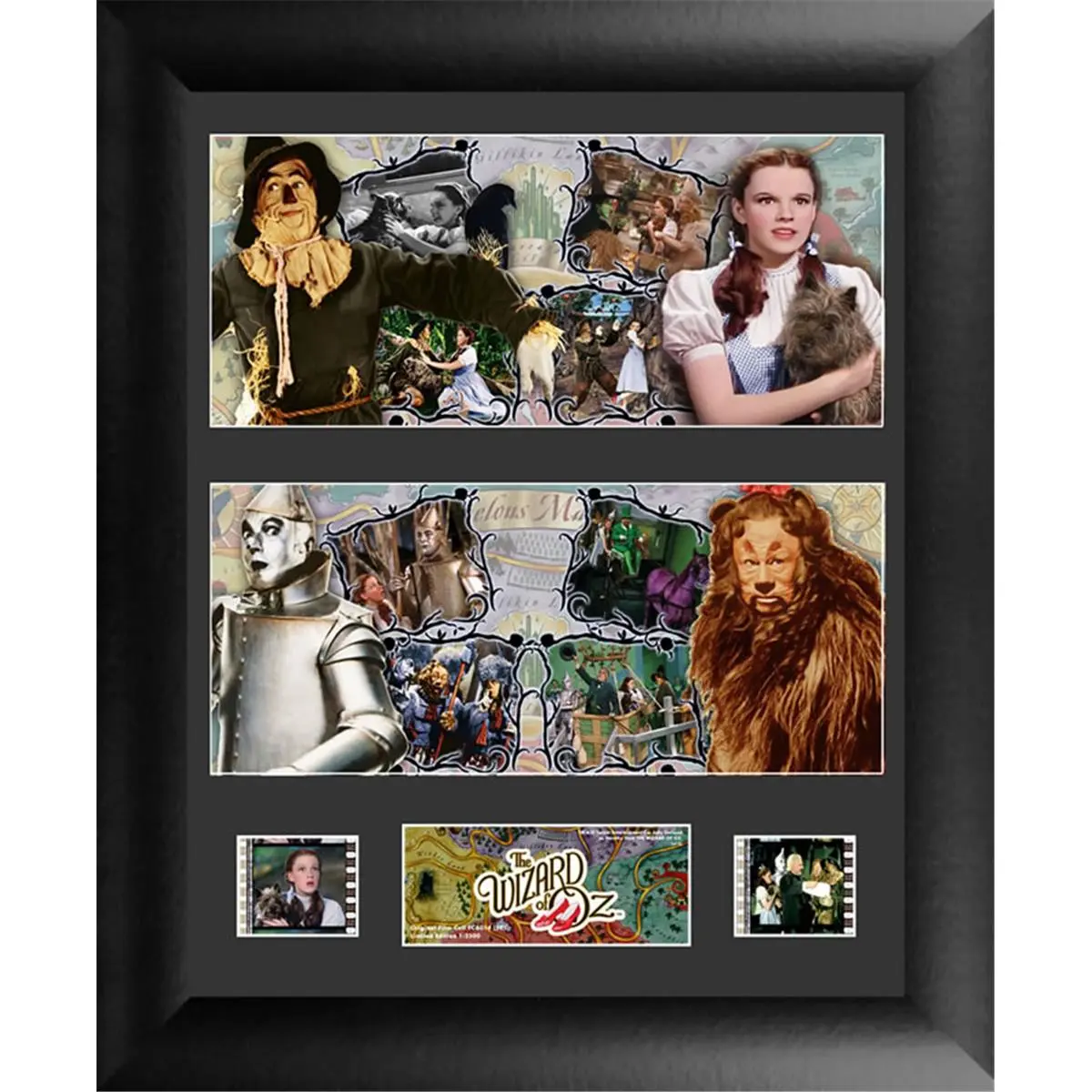 212 MAIN Limited Edition Wizard of Oz MDF Picture Frame Wall Decor Gift - 13x11 in Rectangle Design with Real Film Cells, Numbered Plate for Nursery Photo Display (for Wizard of Oz Fans)