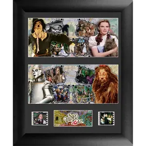 212 MAIN Wizard of Oz Real Film Cells High Quality Frame - Limited Ed., 13x11 in Double S8 MDF Construction Frame, Numbered Plaque, Photo Decoration for Baby Room