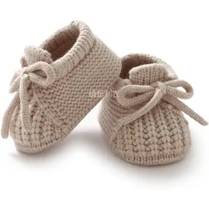 NewBaby Booties Newborn Baby First Shoes Cozy Warm Knit Soft Booties for Toddler Infant Boy Girl