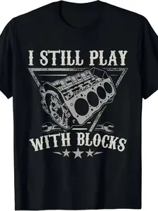 Men's Vintage Jack a Print Short Sleeve Round Neck Casual Sports T-Shirt, Polyester Fiber Multi-Functional Summer Top