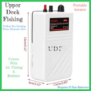 Portable Fish Oxygen Pump - Lightweight and Easy to Carry