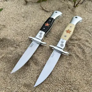 Russia KGB Folding Knife X12M Blade Aluminum Handle EDC Fruit Knife Pocket Knife Camping tool Gift for Men