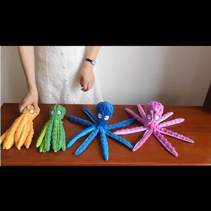 New Hot Sale Eco-friendly New Design Pet Plush Octopus Cat Dog Toy