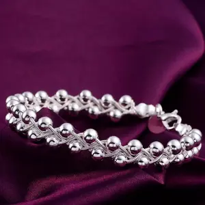 【Freeship】Bracelet Dual Pearl Faling For Her in Fine Silver 925 Plated
